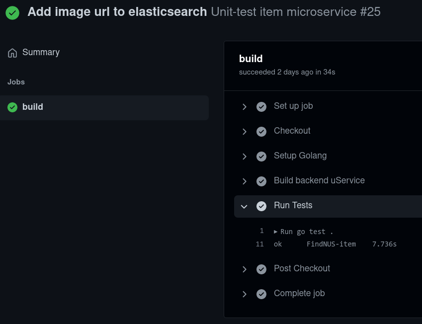 Backend unit test pass